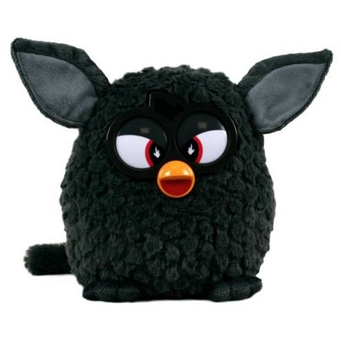 Image of Furby 20cm Plush Soft Toy - Black (no Sounds)
