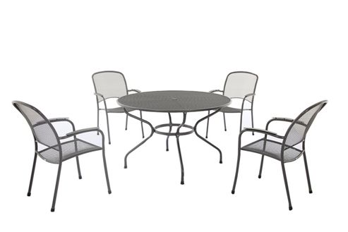 Image of Royal Garden Carlo 5-piece Large Round Garden Dining Set