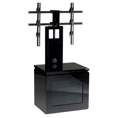 Image of Gecko High Gloss Black Cabinet With Bracket