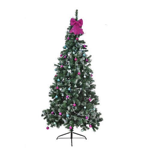 Image of Washington Slim Snow Tipped 7ft Christmas Tree
