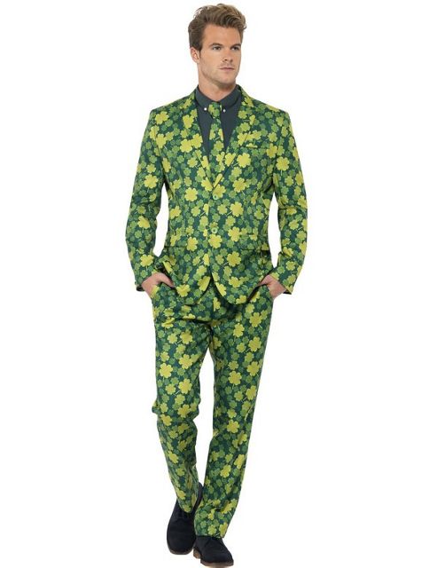 Image of Shamrock Patterned Stand Out Suit Medium