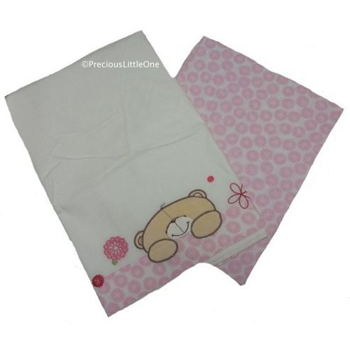 Image of Forever Friends Beautiful Cot Bed Flat & Fitted Sheet Pack