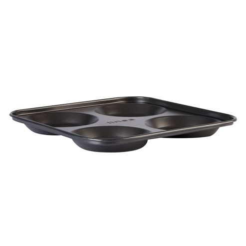 Image of Linea Steel Yorkshire Pudding Tin In Metallic