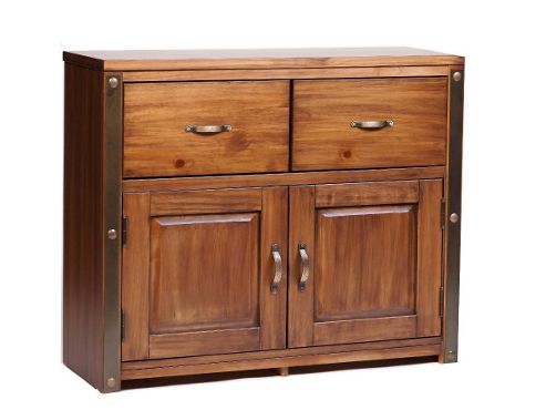Image of Core Products Forge Fg722 Antique Brown Medium 2 Drawer 2 Door Sideboard