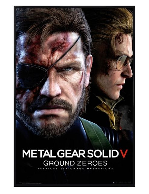 Image of Gloss Black Framed Metal Gear Solid V Ground Zeroes Poster