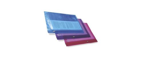 Image of Rapesco A4 Zippi Bag With Metal Zip Pack Of 25 Assorted 0798