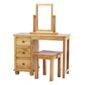 Thorndon Belmont Dressing Table with Stool and Mirror in Wax