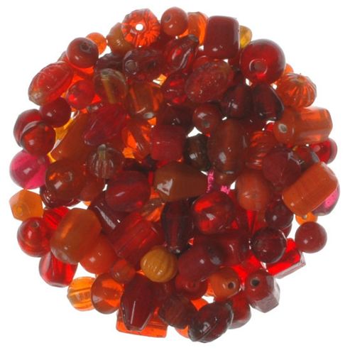 Image of Mixed Glass Beads Reds