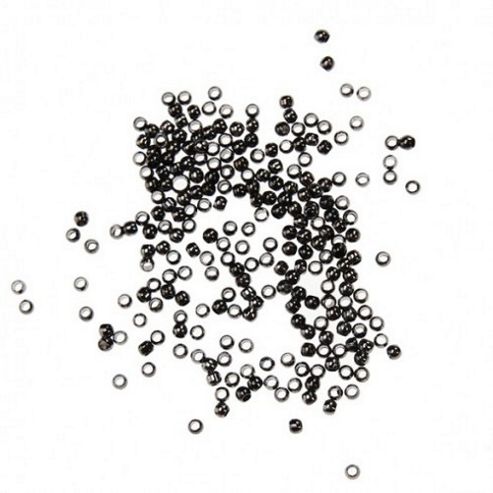 Image of Crimp Beads - Black - 500 Pack
