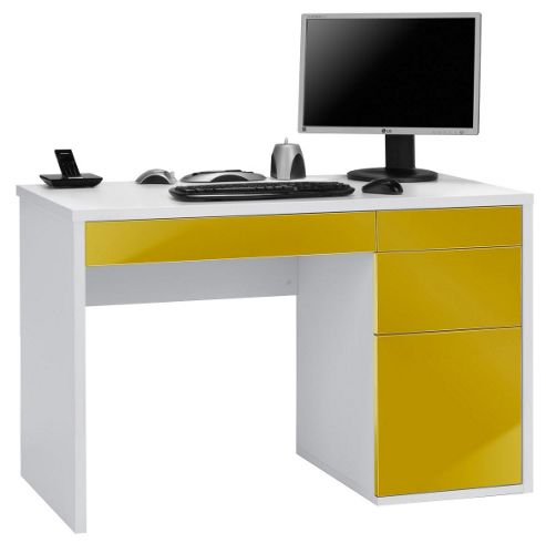 Image of Maja Club White And Curry Computer Desk