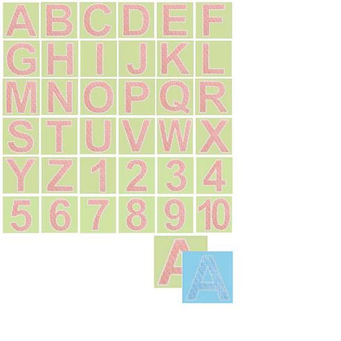 Image of Wallies Wall Stickers - Alphabet & Numbers