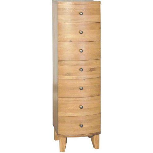Image of Ultimum Riviera Oak 7 Drawer Slimboy