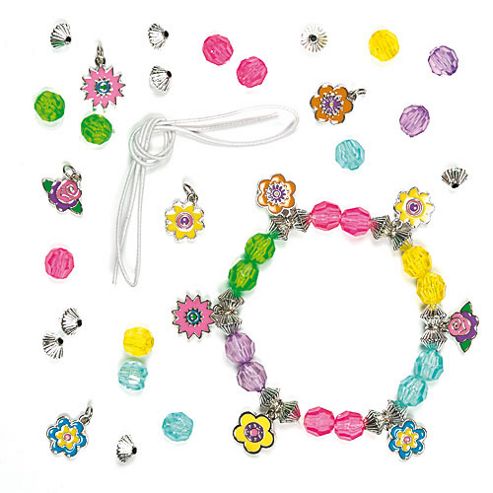 Image of Flower Charm Bracelet Kits (pack Of 3)