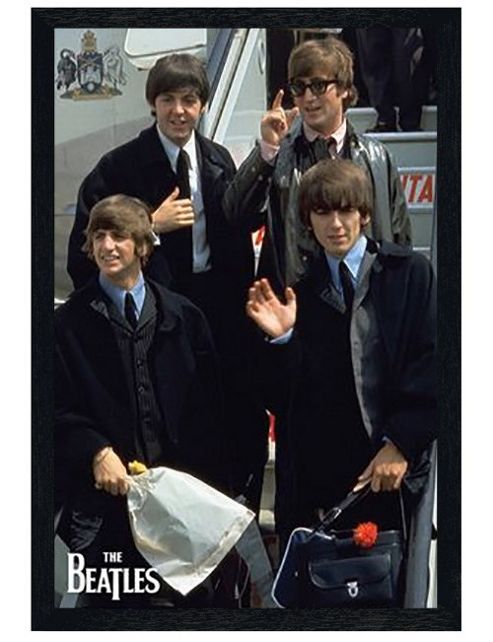 Image of The Beatles Black Wooden Framed Day Tripper Poster