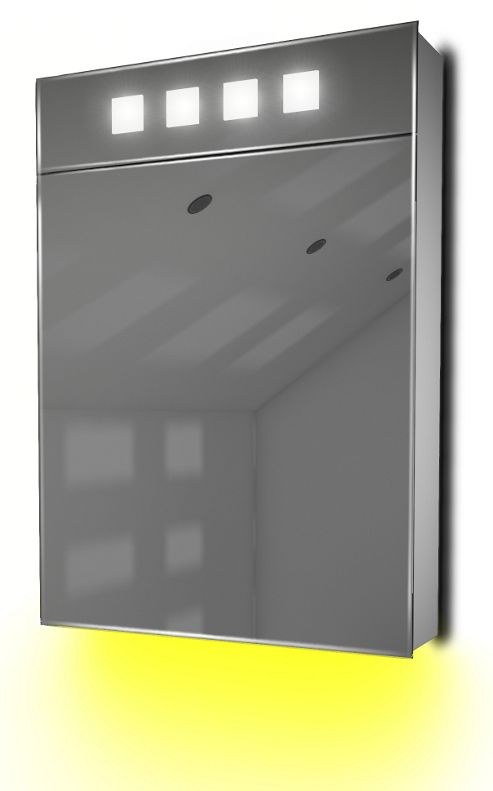 Image of Ambient Demist Bathroom Cabinet With Sensor & Internal Shaver Socket K114y