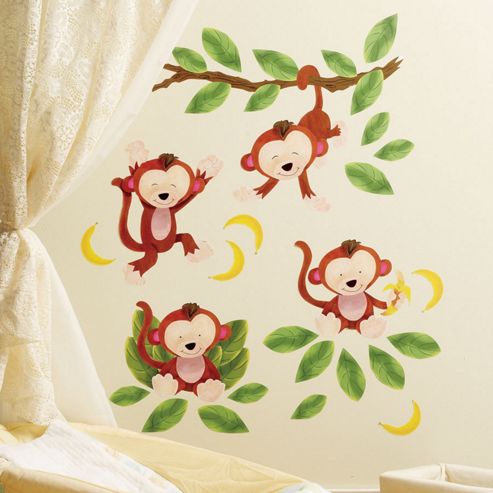Image of Cheeky Monkey Children's Wall Stickers