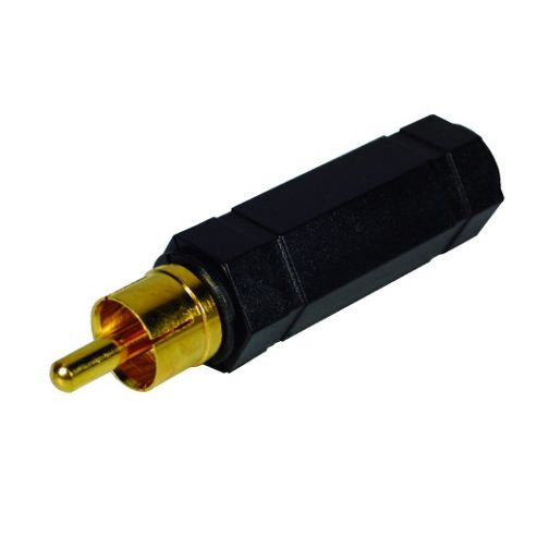 Image of Gold-plated 1/4-- Mono Socket To Phono Plug Adaptor