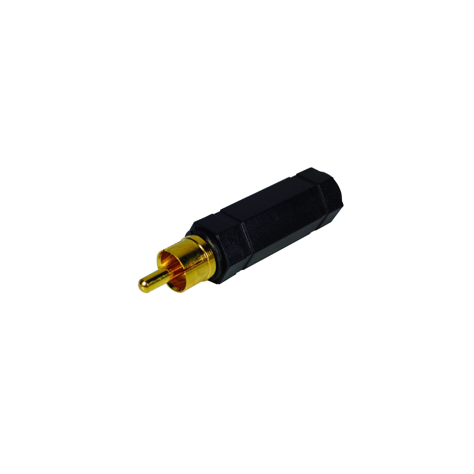Gold-Plated 1/4ö Mono Socket to Phono Plug Adaptor