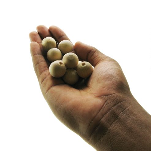 Image of Wood Ball 20mm/4.5 Hole 10 Pk