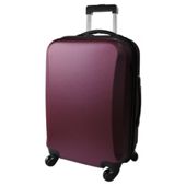 Tesco 4-Wheel Hard Shell Suitcase, Purple Large