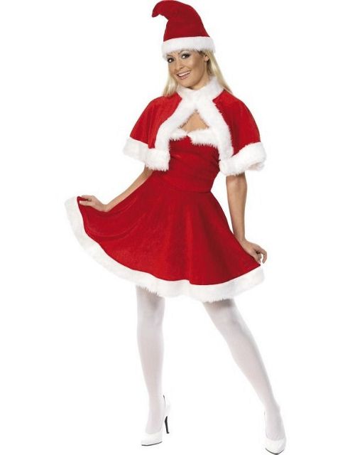 Image of Sweet Miss Santa Costume Small
