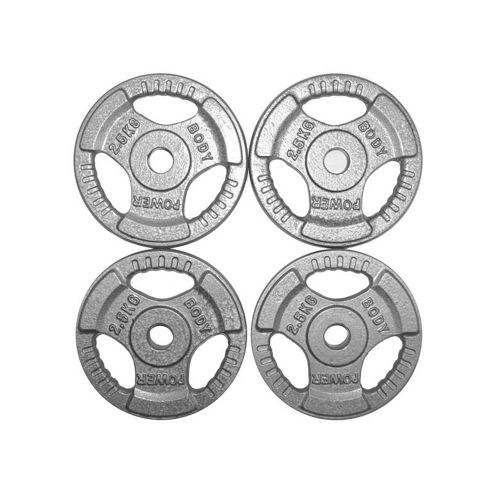 Image of Body Power Standard Tri Grip Discs 2.5kg (x4)