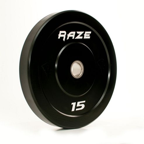 Image of Raze 15kg Black Series Solid Rubber Olympic Plate (x1)