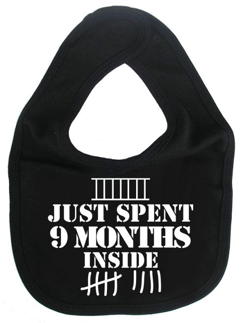 Image of Dirty Fingers Just Spent 9 Months Inside Baby Bib Black