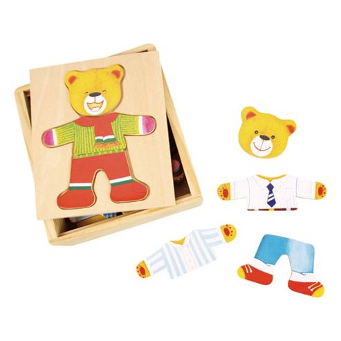 Image of Bigjigs Toys Bj765 Wooden Dress Up Mr Bear
