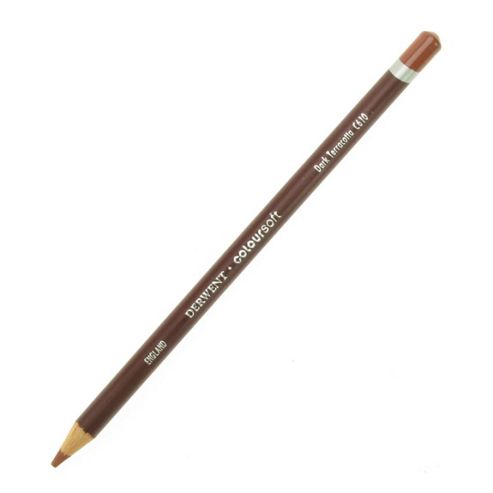 Image of West Design Products Derwent C610 Coloursoft Pencils Dark Terracotta