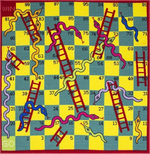 Image of Snakes And Ladders Play Mat