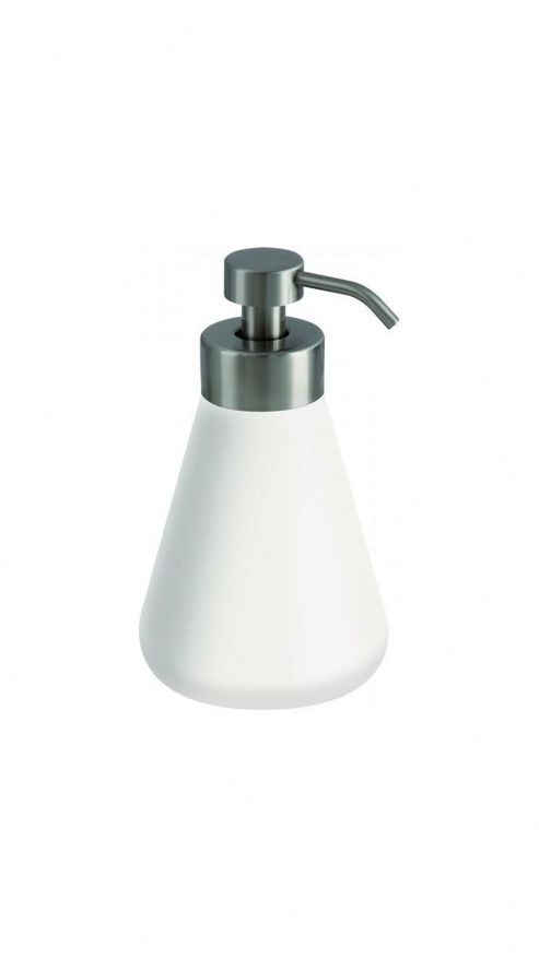 Image of Sanwood Flora Soap And Foam Dispenser In White Shiny