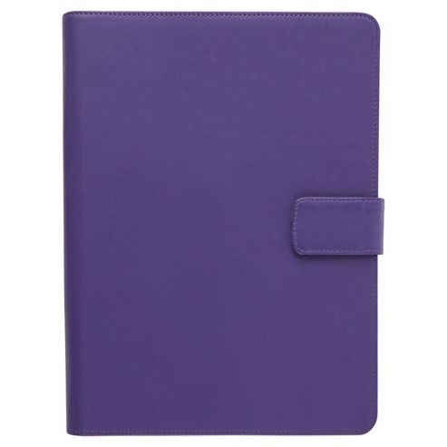 Image of Tesco Universal Leather Case Cover With Stand For 10" Tablets - Purple