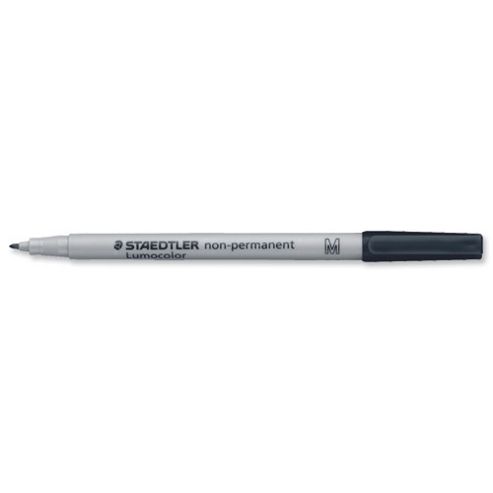 Image of Staedtler 315 Lumocolor Pen Non-permanent Medium 0.8mm Line Black Ref 315-9 [pack 10]