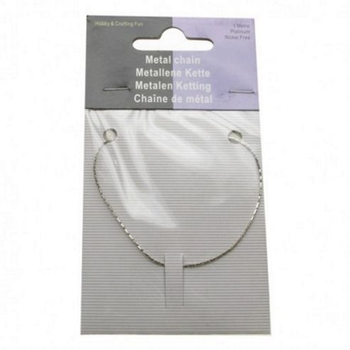 Image of Ex Fine Metal Chain - 1mt - Platinum