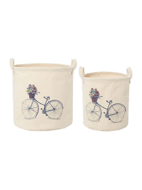 Image of Dickins & Jones Set Of 2 Bicycle Laundry Baskets