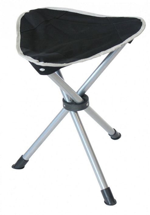 Image of Yellowstone Tripod Folding Camping Chair Stool Black