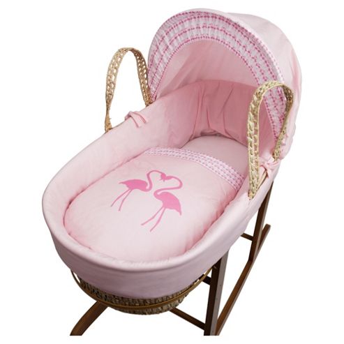 Image of Kinder Valley Flamingo Moses Basket