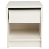 Trenton 1 Draw Bedside Chest White/Black