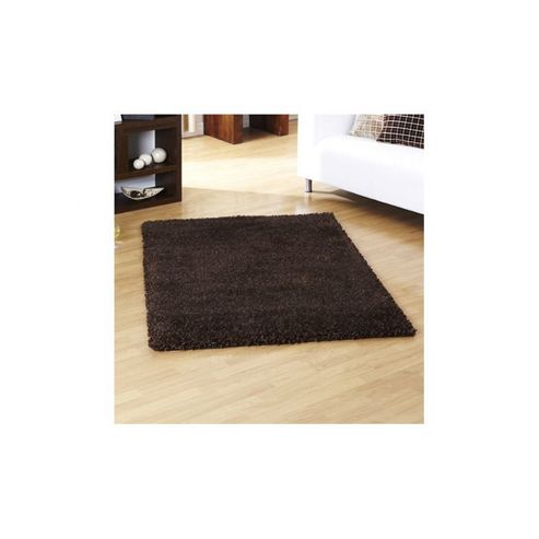 Image of Ultimate Rug Co Lifestyle Chocolate Shag Rug - 80cm X 150cm