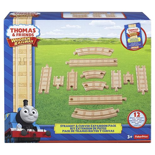 Image of Fisher-price Thomas And Friends Wooden Railway Straight And Curved Expansion Pack