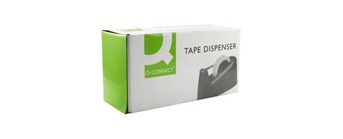 Image of Q-connect Desk Tape Dispenser For 33 And 66 Metre Tapes Black 11010