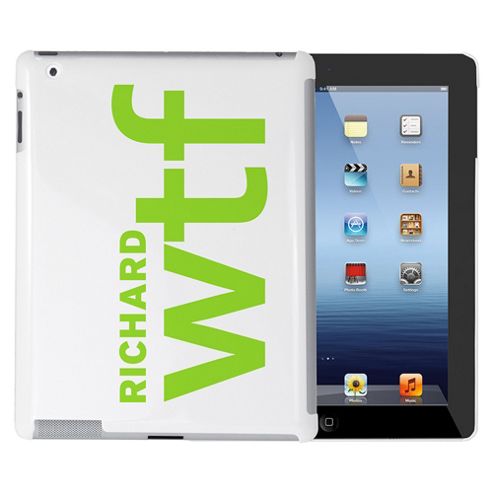 Image of Personalised Wtf Slogan Ipad Case