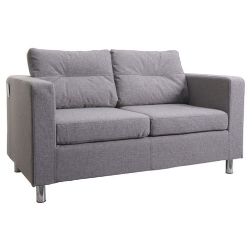 Image of Leader Lifestyle Star 2 Seater Sofa - Grey Fabric