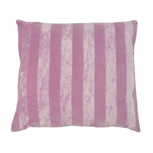 Image of In The Mood Collection-- Stripey Contrast Cushion Cover - Lilac
