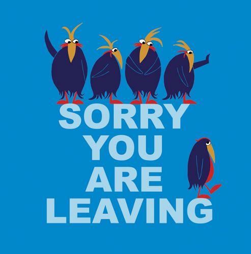 Image of Holy Mackerel Greetings Card- Sorry You Are Leaving