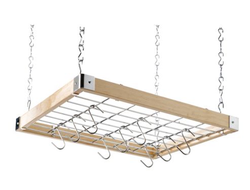 Image of Hahn Square Ceiling Rack In Wooden