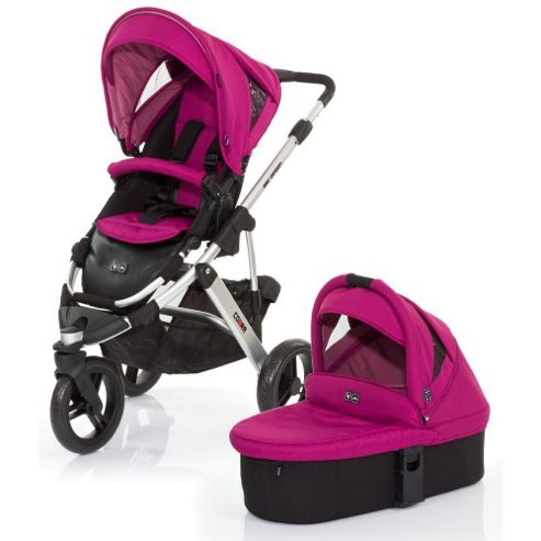 Image of Abc Design Cobra 3 In 1 Pushchair & Carrycot (silver/grape)