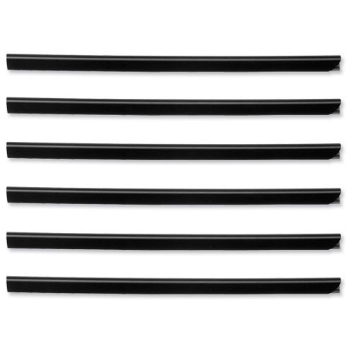 Image of Durable Spine Bars For 80 Sheets A4 Capacity 9mm Black Ref 2909/01 [pack 25]
