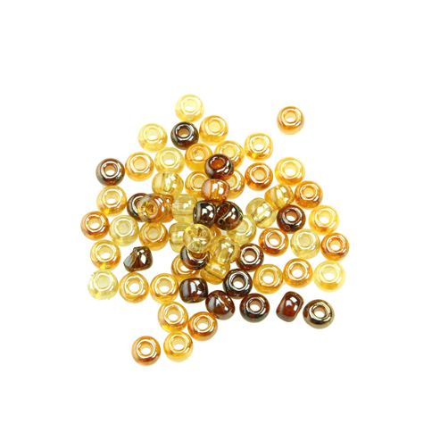 Image of Czech Seed Bead 2/0 Topaz Lustered Mix